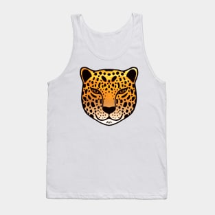 leopard face Tank Top